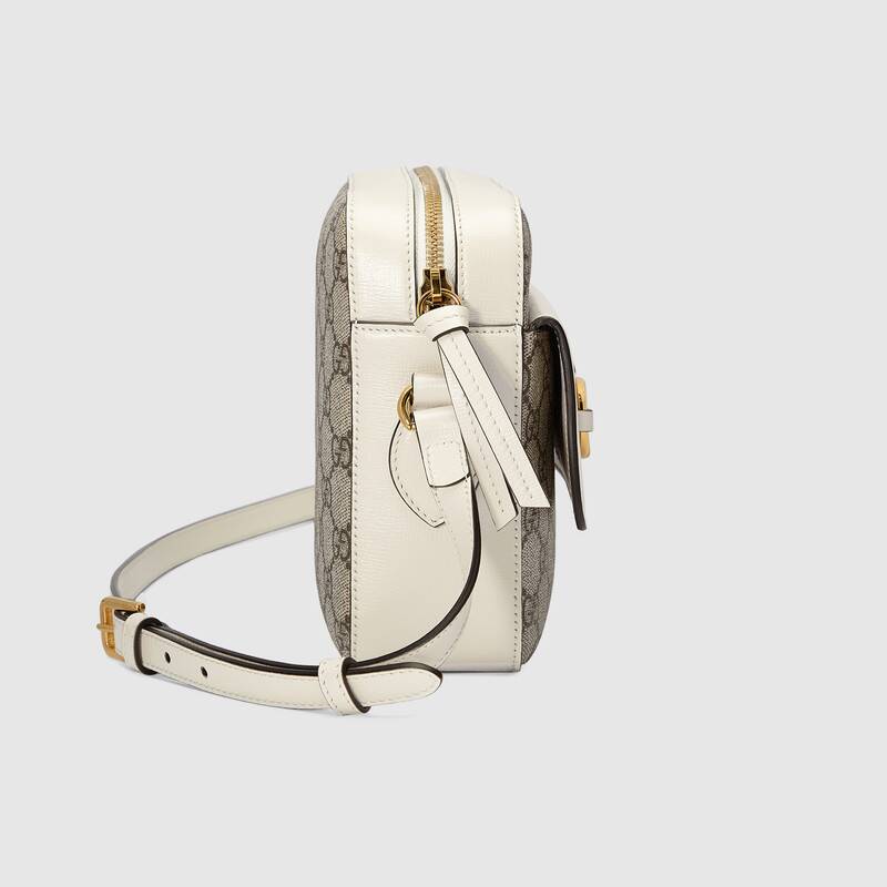 Gucci Horsebit 1955 Small Shoulder Bag 645454 White